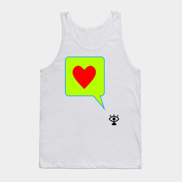 Hello this is my heart artsy design Tank Top by FranciscoCapelo